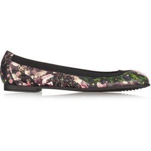 Givenchy  Floral-print Nappa Leather Flats